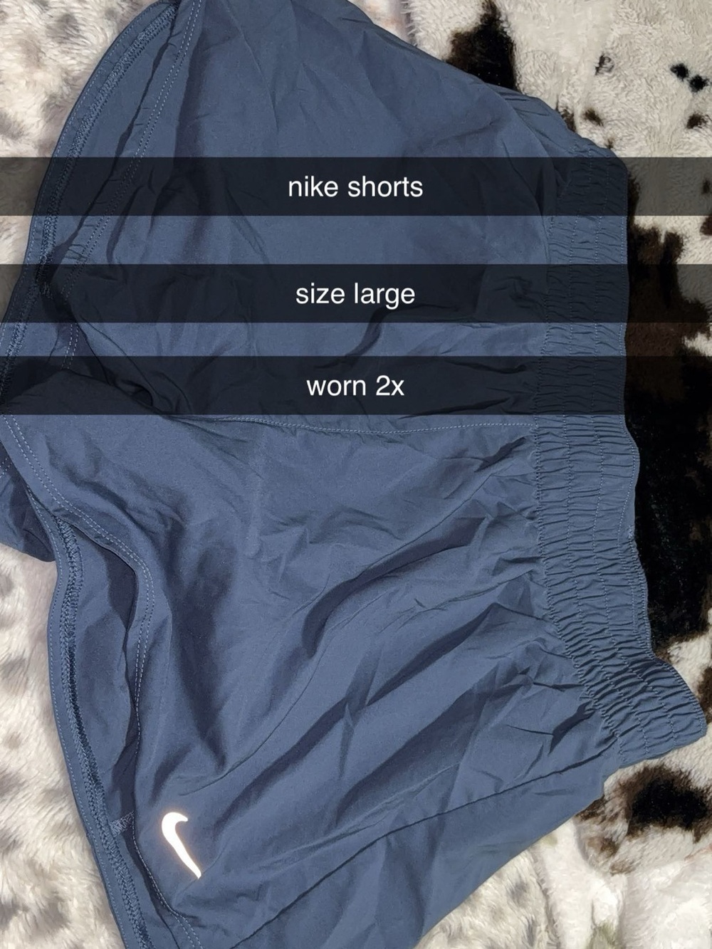 Nike Women's Navy Athletic Running Shorts